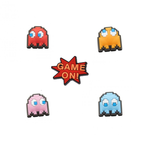 Pacman - Crocs skraut 5 stk í pakka