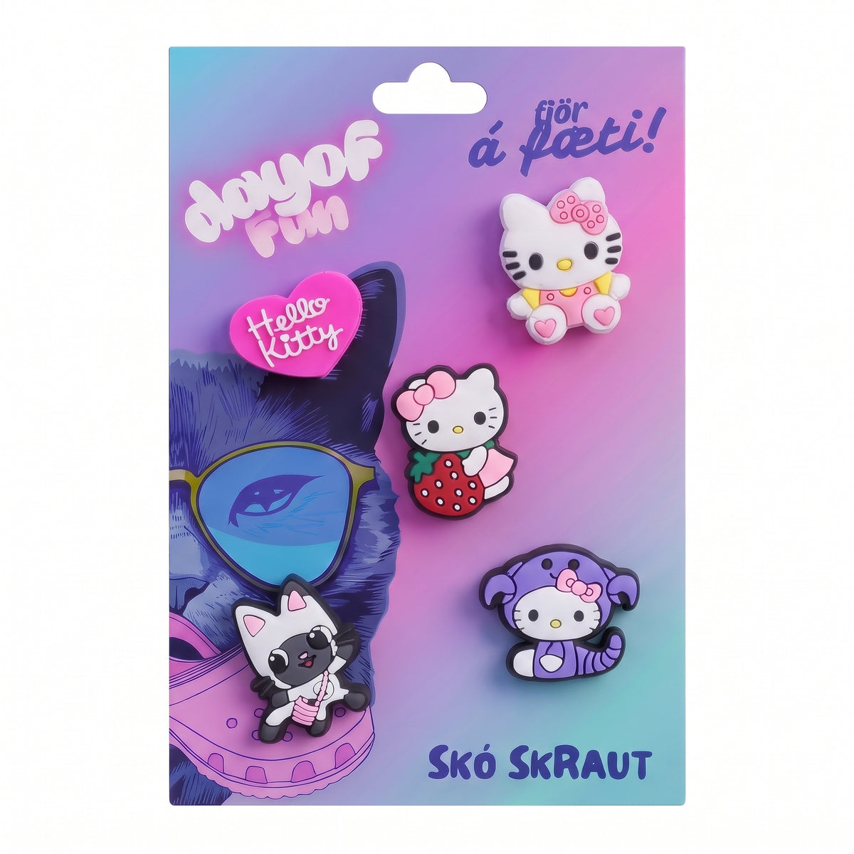 Crocs skraut - Hello Kitty - 5 stk í pakka