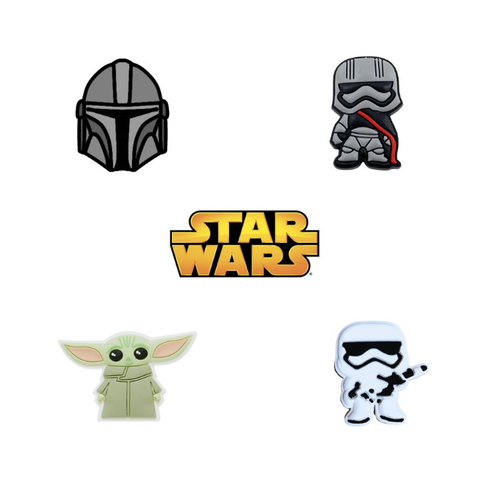 Star Wars - Crocs skraut 5 stk í pakka