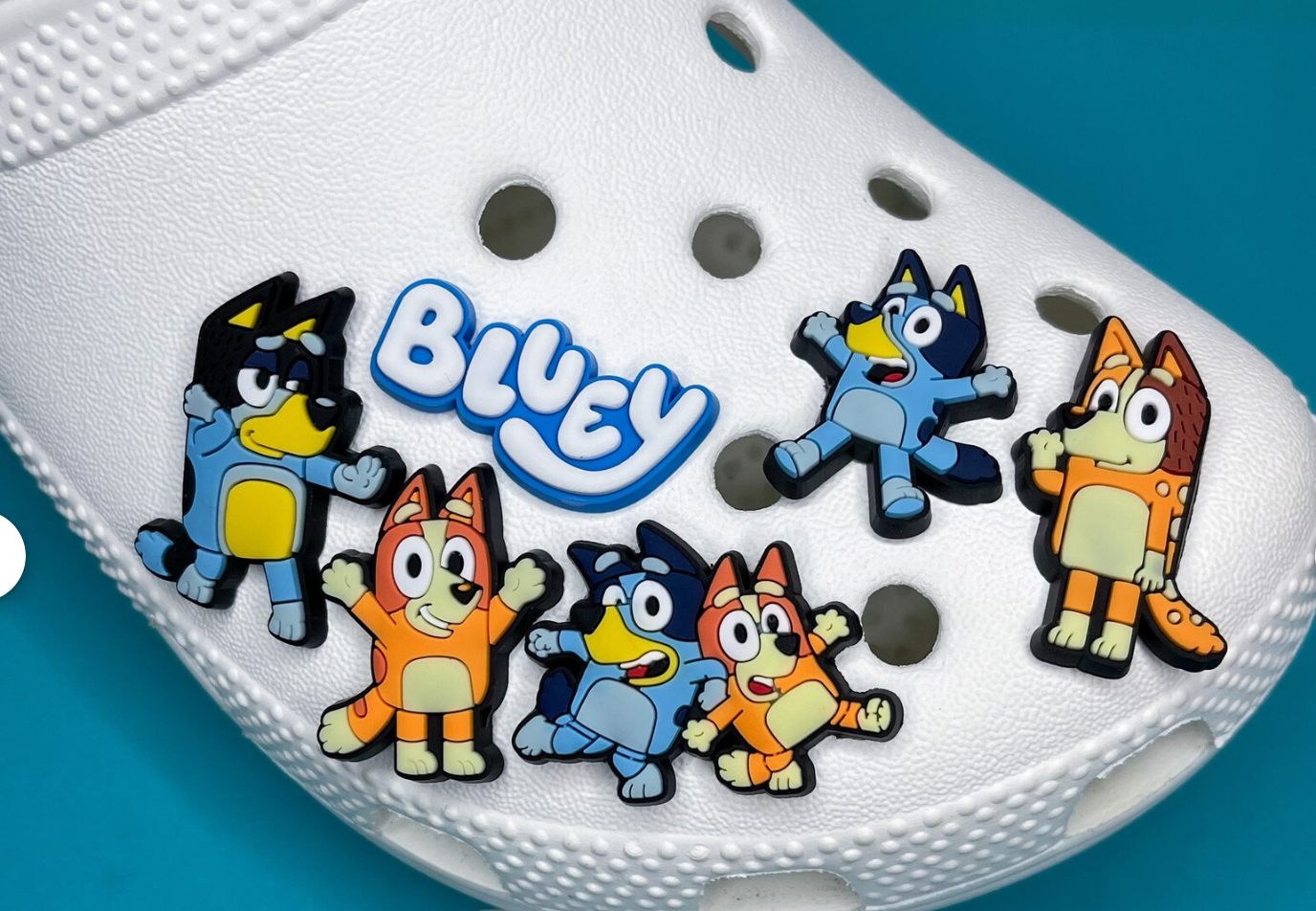 Bluey - Crocs skraut 5 stk í pakka