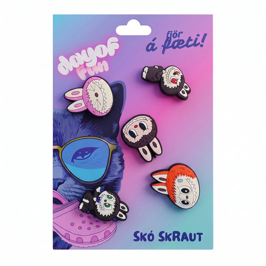 Crocs skraut - Labubu - 5 stk í pakka